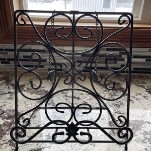 Longaberger Wrought Iron Collapsible Cookbook Stand ~ Holder 13.5” Item # 71420